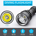 Professional Diving Flashlight Waterproof Light for Adventures