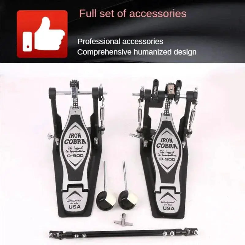 Aluminum Alloy Double Drum Pedal Set For Professionals