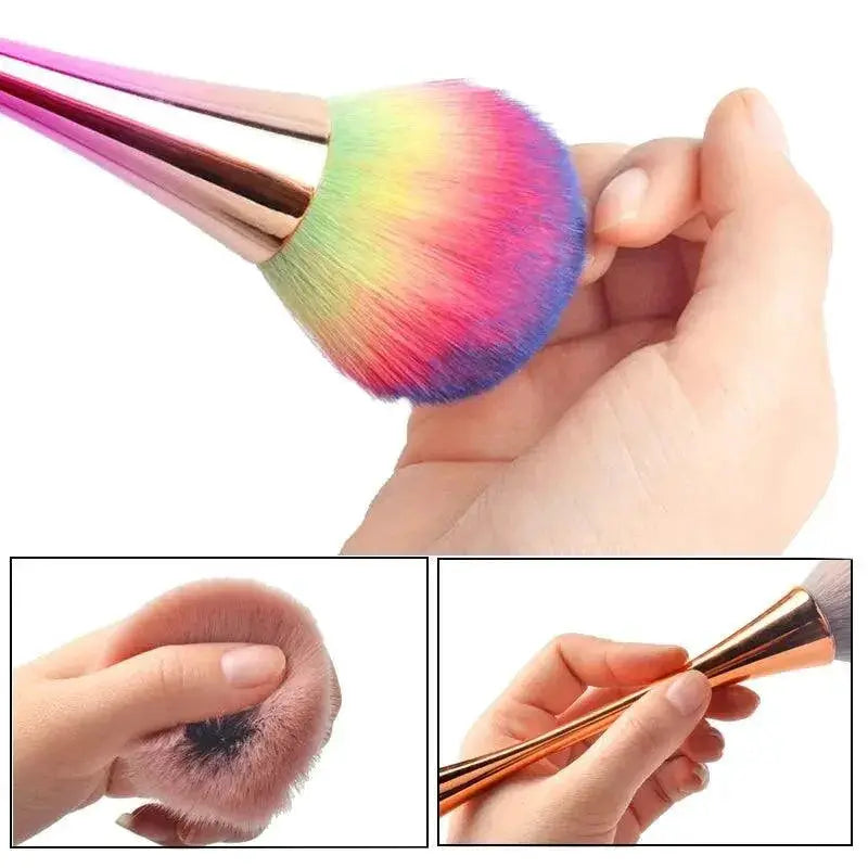 Professional Gold Makeup Nail Art Brush Set Contouring Tools