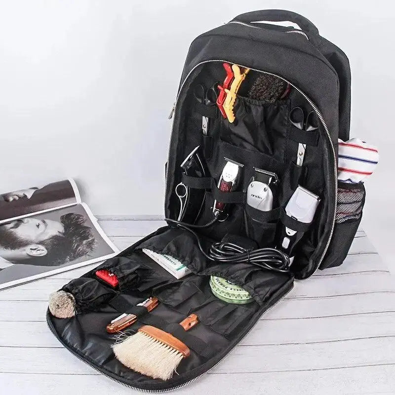Pro Hairstylist Portable Clippers Organizer Backpack
