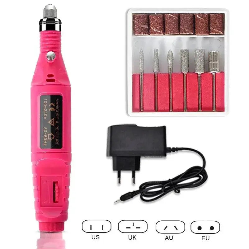 Professional Nail Art Set With UV Lamp And Gel Polish Kit