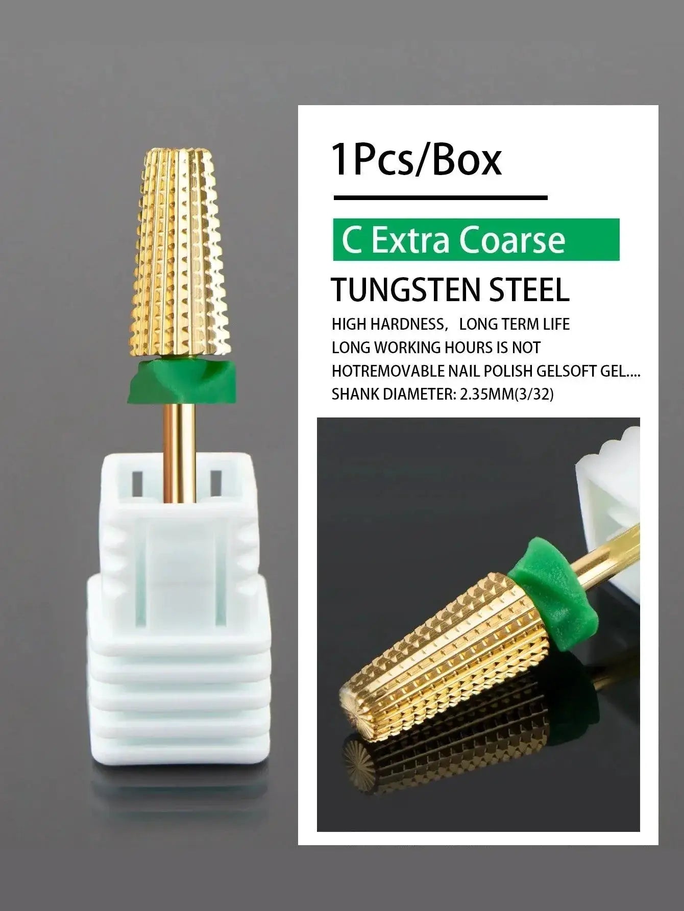 Professional Nail Drill Bits Set Precision Gel Remover
