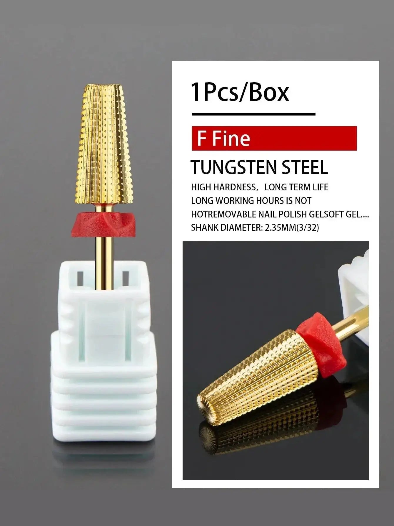 Professional Nail Drill Bits Set Precision Gel Remover