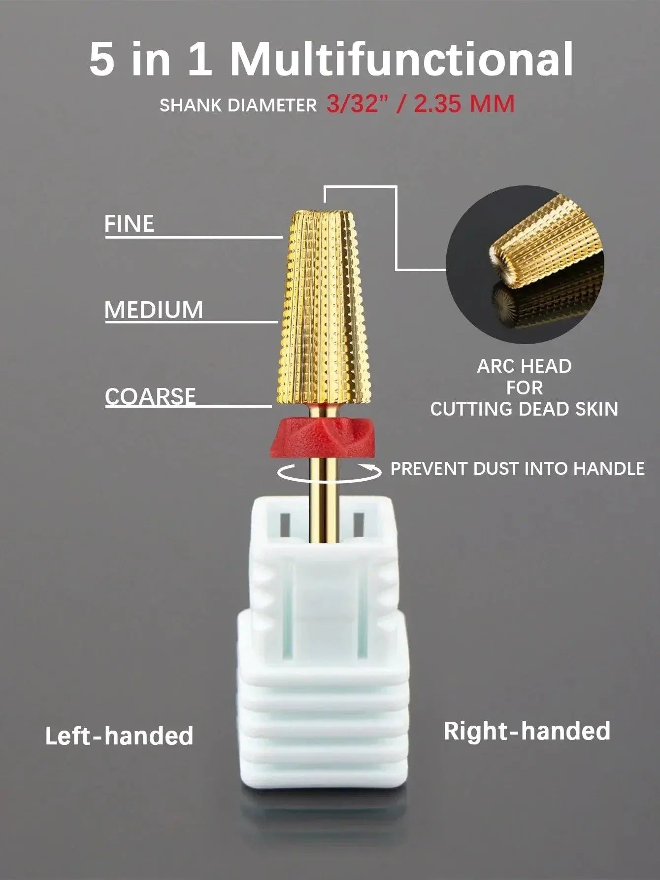 Professional Nail Drill Bits Set Precision Gel Remover