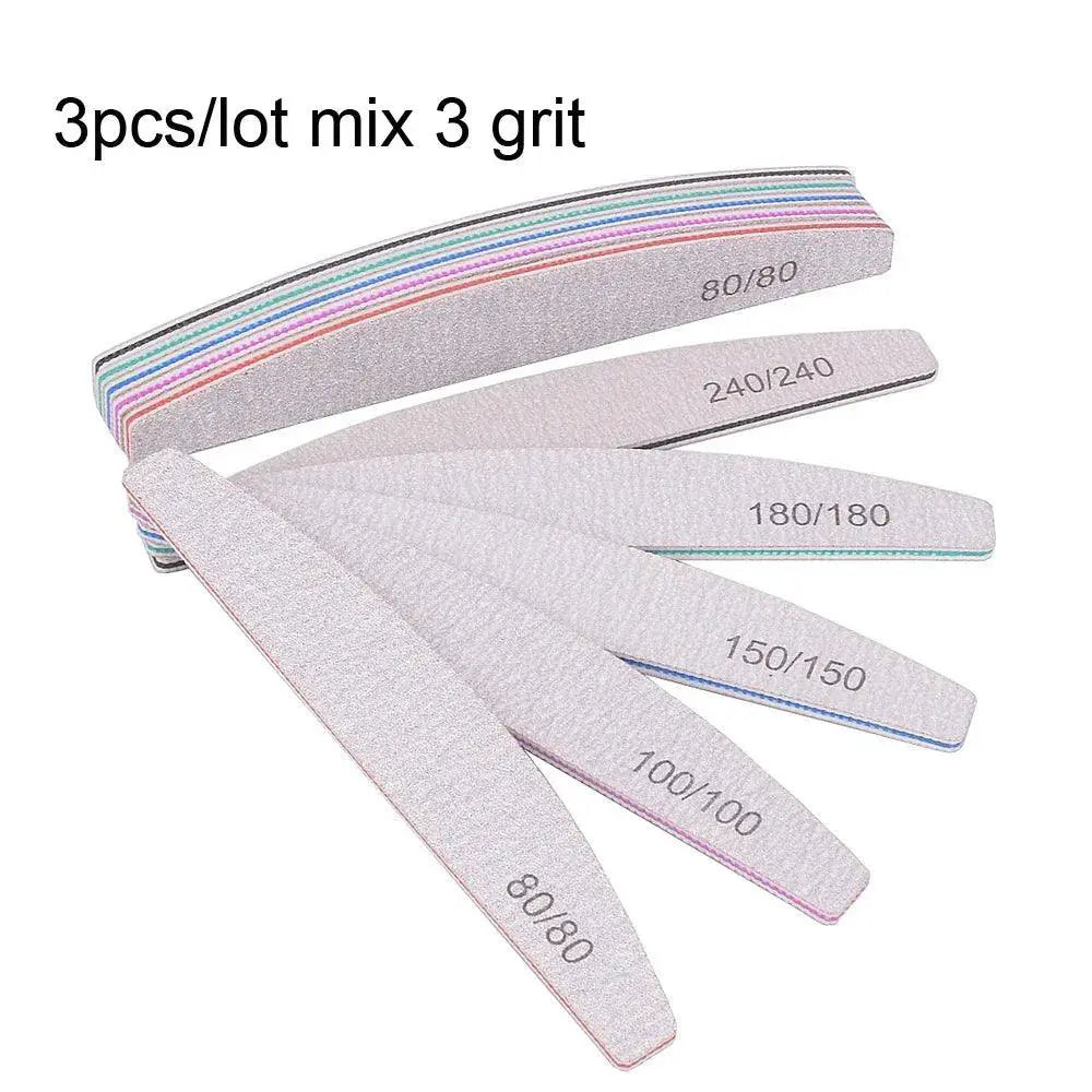 Salon-Quality Nail File Set for Pros — 10pcs 180 grit