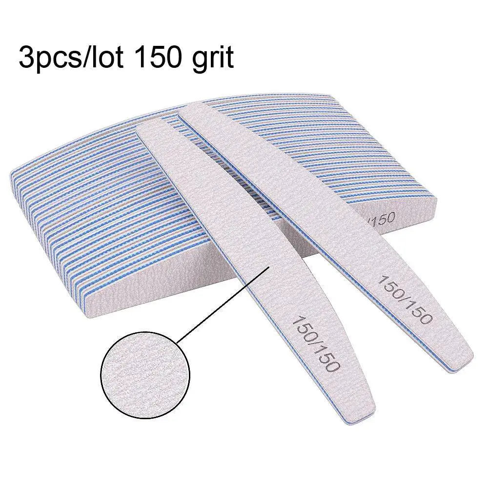 Salon-Quality Nail File Set for Pros — 5pcs 150 grit