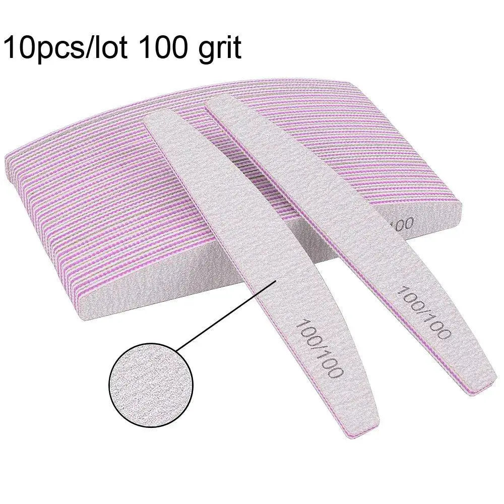Salon-Quality Nail File Set for Pros — 5pcs 240 grit