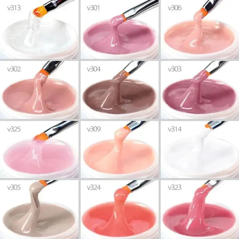 Professional Nail Gel Refill Kit Safer Vibrant Shine Easy