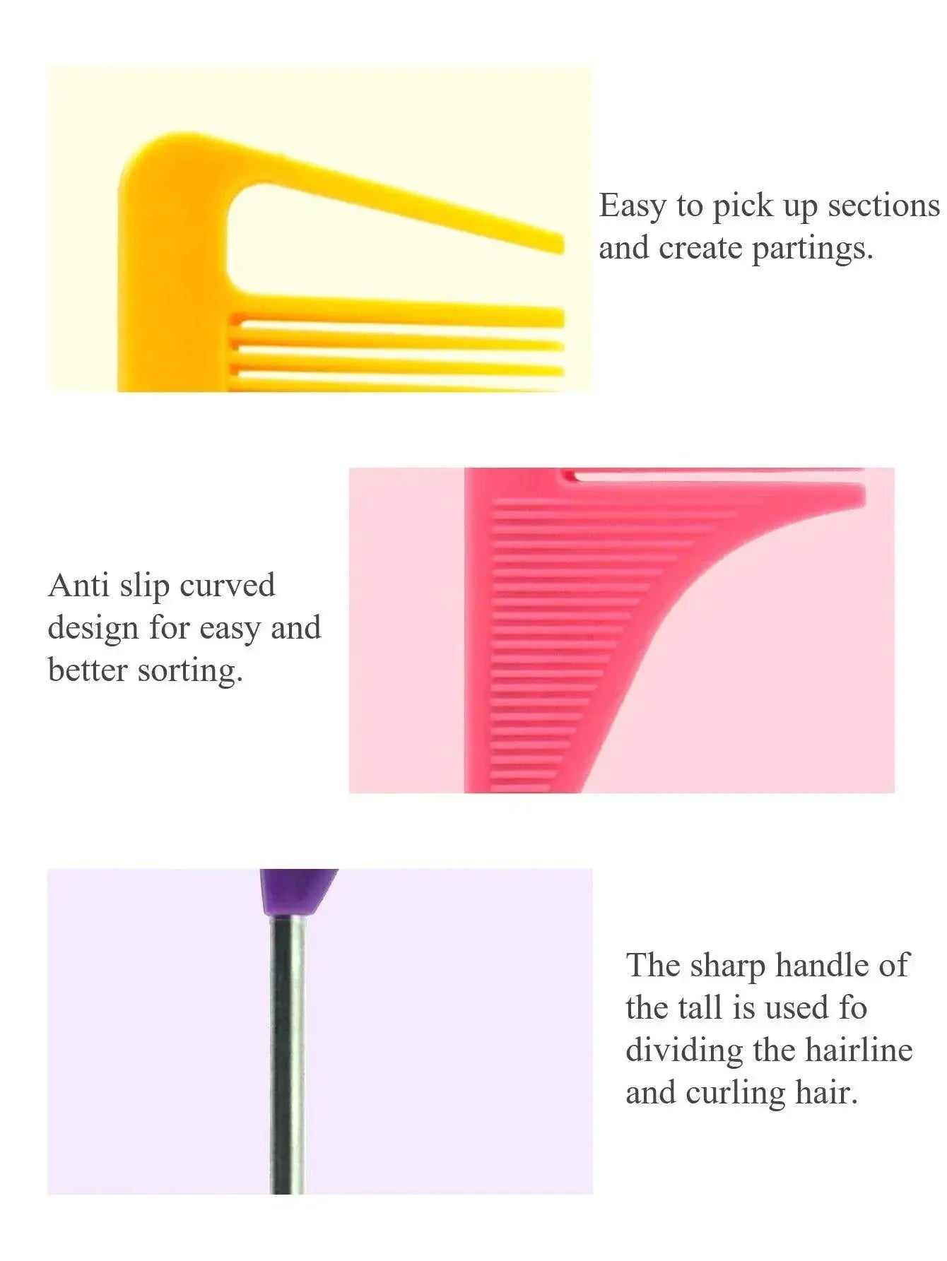 Professional Needle Pin Hair Comb Salon Quality Tool