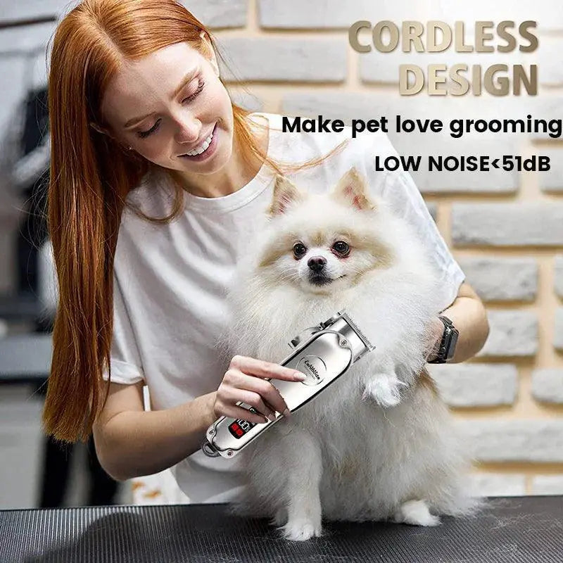 Professional Pet Grooming Clipper Premium Metal Trimmer Kit