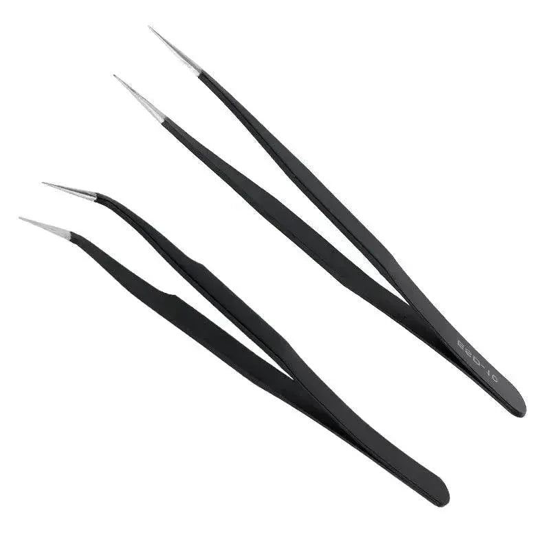 Professional Precision Eyelash Extension Tweezers Set