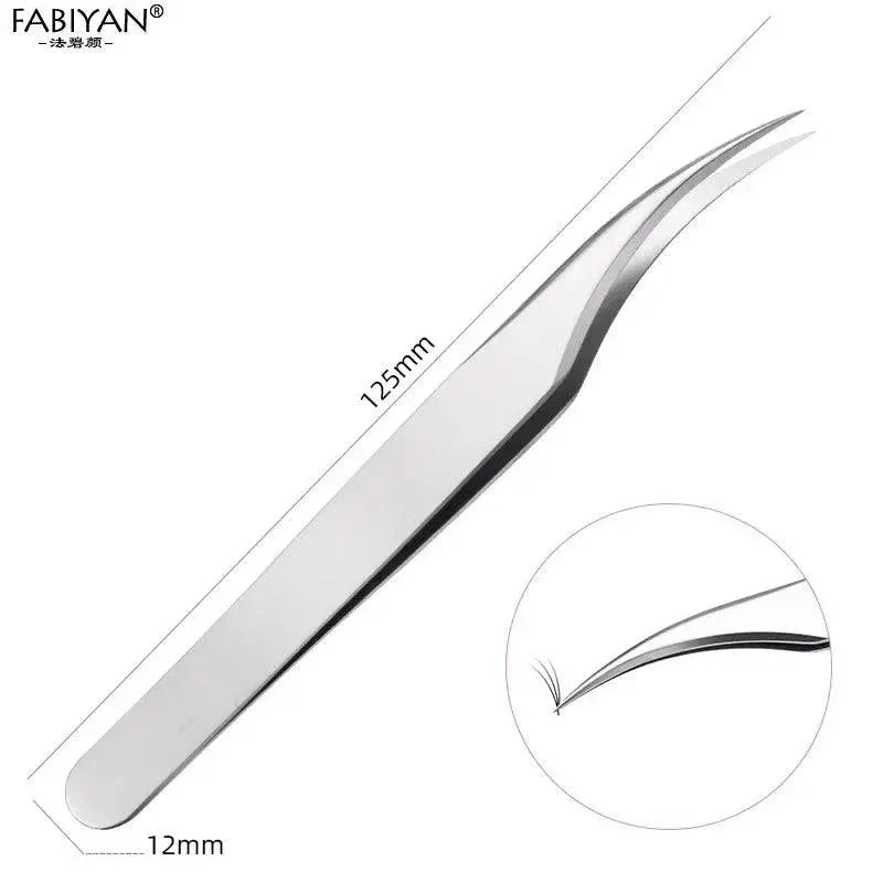 Precision Stainless Steel Eyelash Tweezers — product view 20