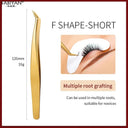Professional Precision Stainless Steel Eyelash Tweezers