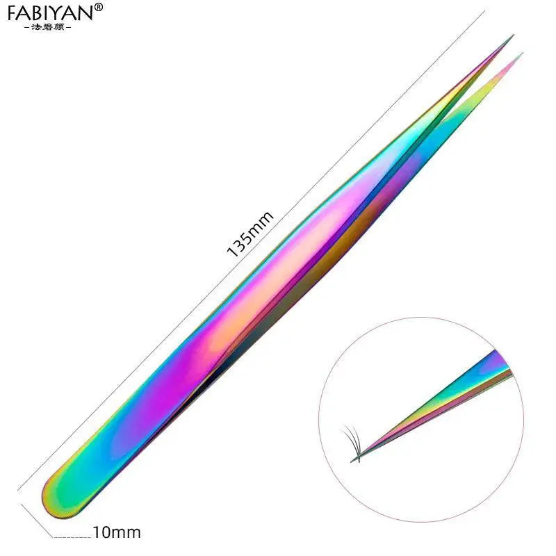Precision Stainless Steel Eyelash Tweezers — product view 14