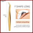 Professional Precision Stainless Steel Eyelash Tweezers
