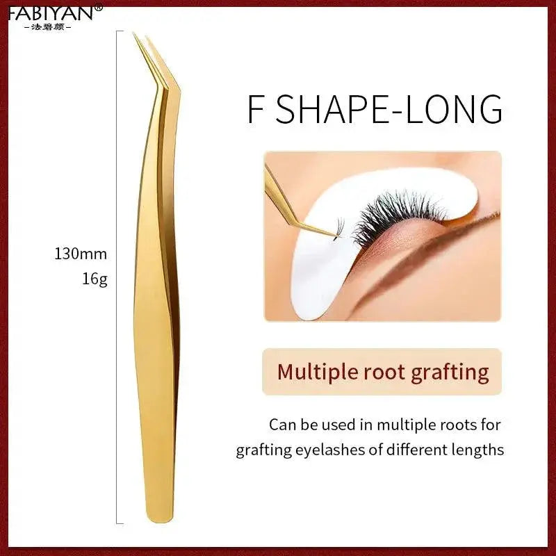Precision Stainless Steel Eyelash Tweezers — product view 11
