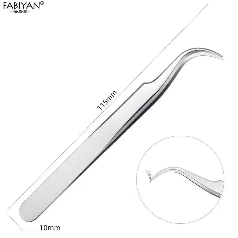 Precision Stainless Steel Eyelash Tweezers — product view 19