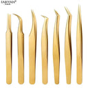 Precision Eyelash Tweezers for Lash Pros