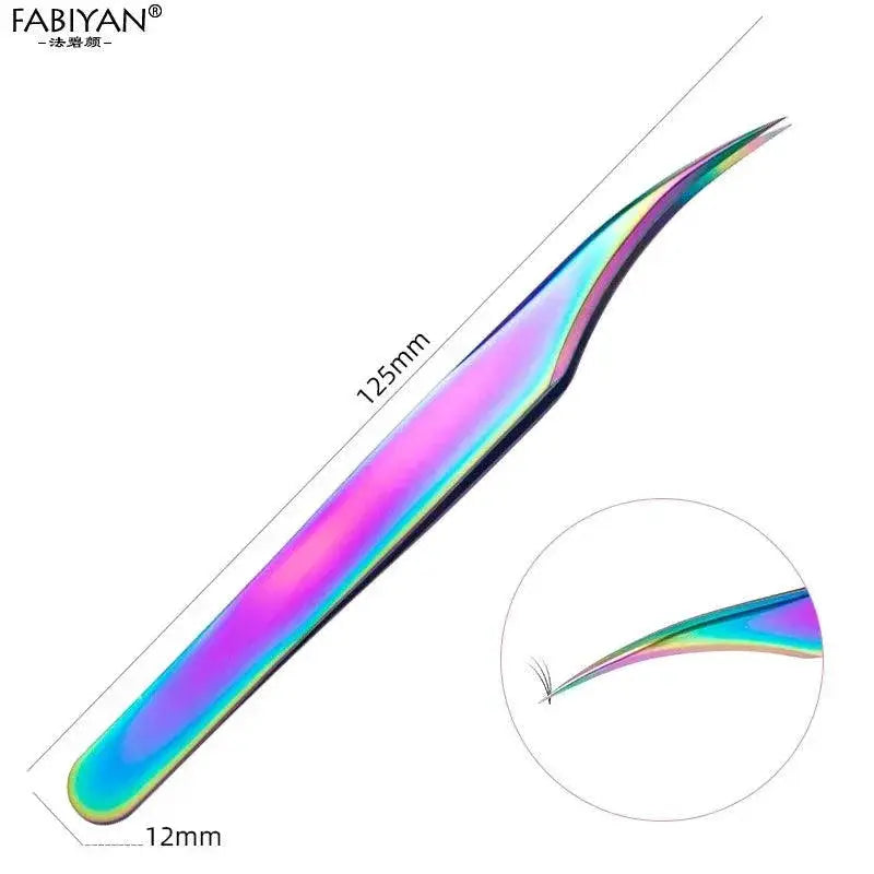 Precision Stainless Steel Eyelash Tweezers — product view 16