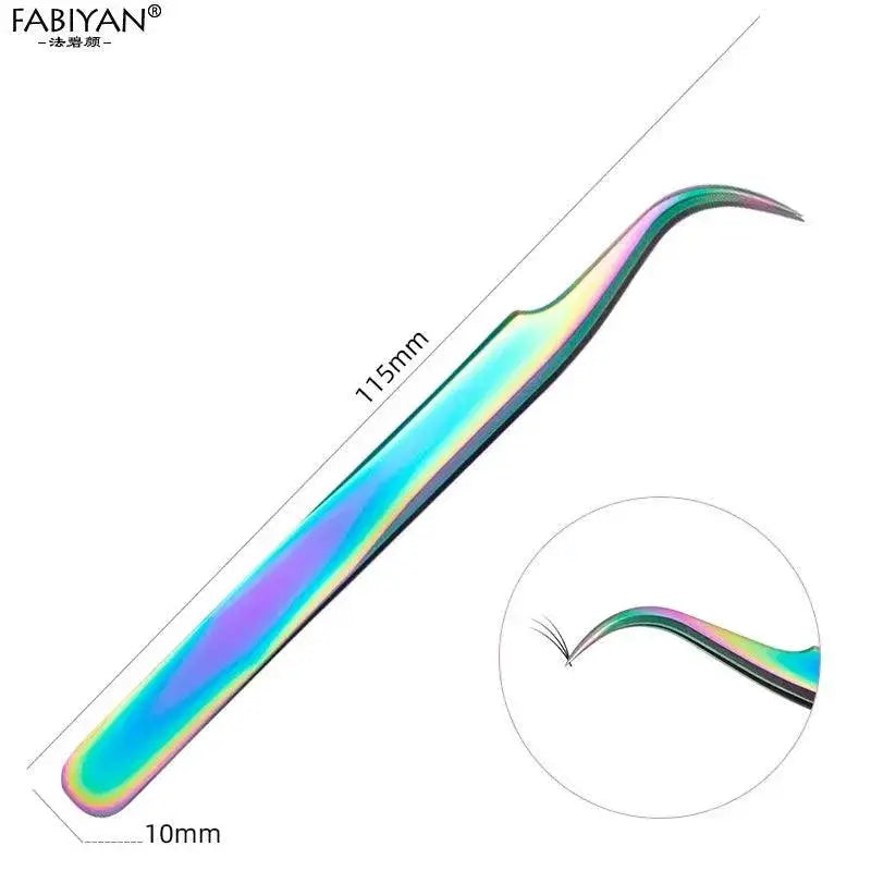 Precision Stainless Steel Eyelash Tweezers — product view 15