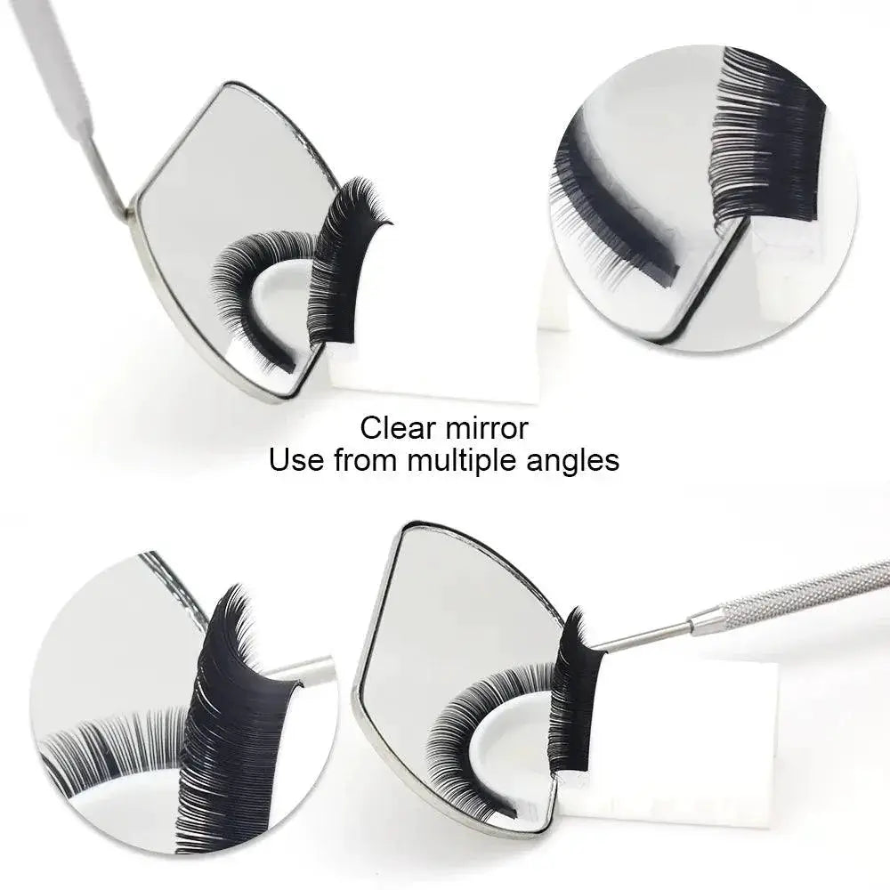 Stainless Steel Eyelash Extension Mirror for Makeup Artists