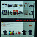 Projection Screen Fabric Brightness Enhancement for Viewing
