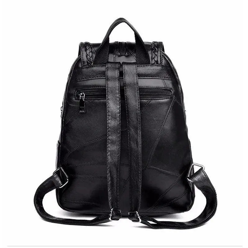 PU Leather Fashion Women Backpack Large Capacity Makeup Bag