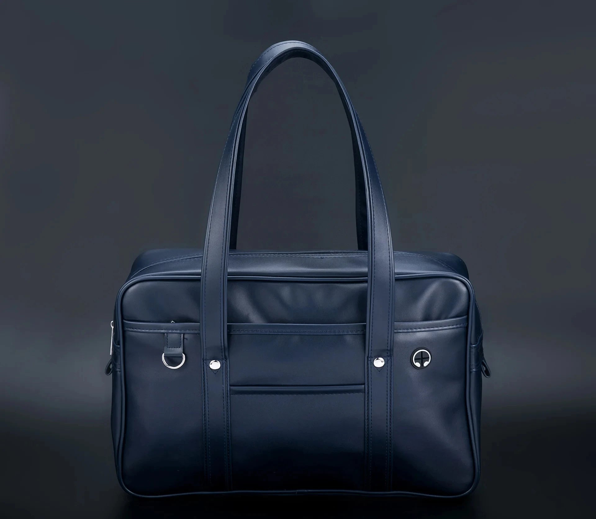 PU Leather Japanese Style Handbag Tote Large Capacity Waterproof Unisex Carryall