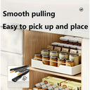 Glide-Out Cabinet Organizer for Kitchens