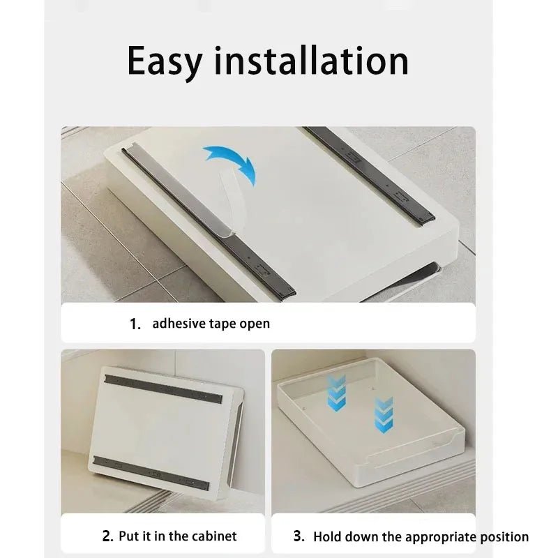Pull Out Kitchen Cabinet Organizer With A Slide Rails Storage Drawer For Kitchen