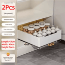 Glide-Out Cabinet Organizer for Kitchens