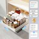 Glide-Out Cabinet Organizer for Kitchens