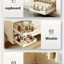 Glide-Out Cabinet Organizer for Kitchens