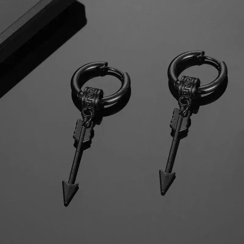 Punk Stainless Steel Stud Earrings Hip Hop Jewelry
