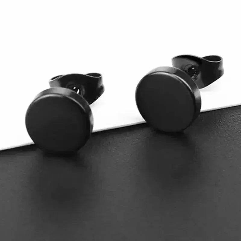 Punk Stainless Steel Stud Earrings Hip Hop Jewelry