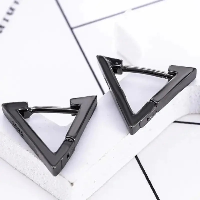 Punk Stainless Steel Stud Earrings Hip Hop Jewelry