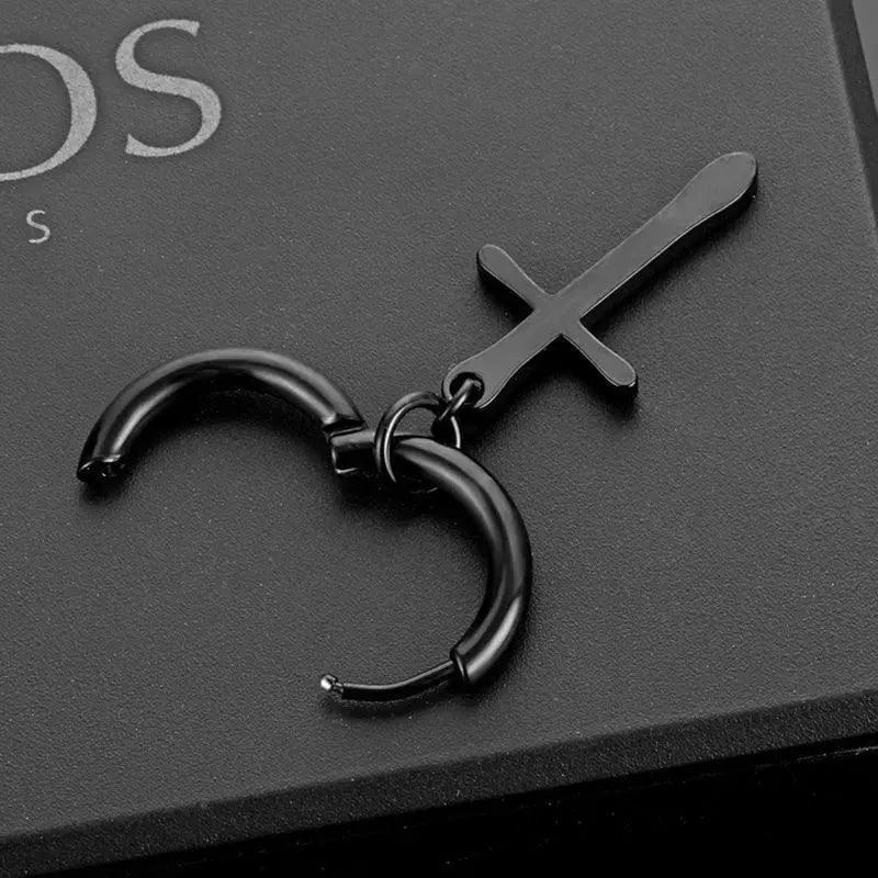 Punk Stainless Steel Stud Earrings Hip Hop Jewelry