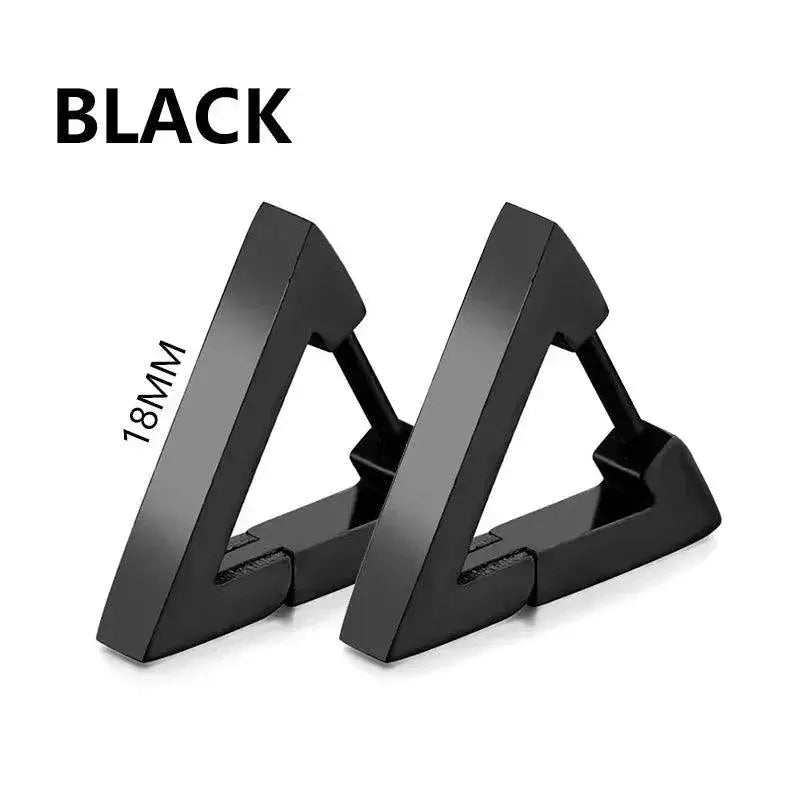 Punk Stainless Steel Stud Earrings Hip Hop Jewelry