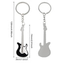 Punk Style Electric Guitar Keychain Vintage Heart Star Charms