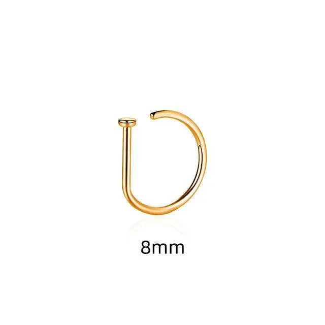 Stainless Nose Ring Nonpiercing Jewelry — product view 9