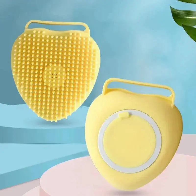Puppy Cat Bath Massage Gloves Brush Soft Silicone Grooming