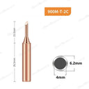 Pure Copper Lead-Free Solder Tips Set for Precision Soldering