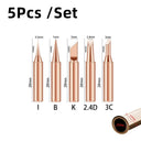 Pure Copper Soldering Iron Tips Set: Upgrade Precision Quality