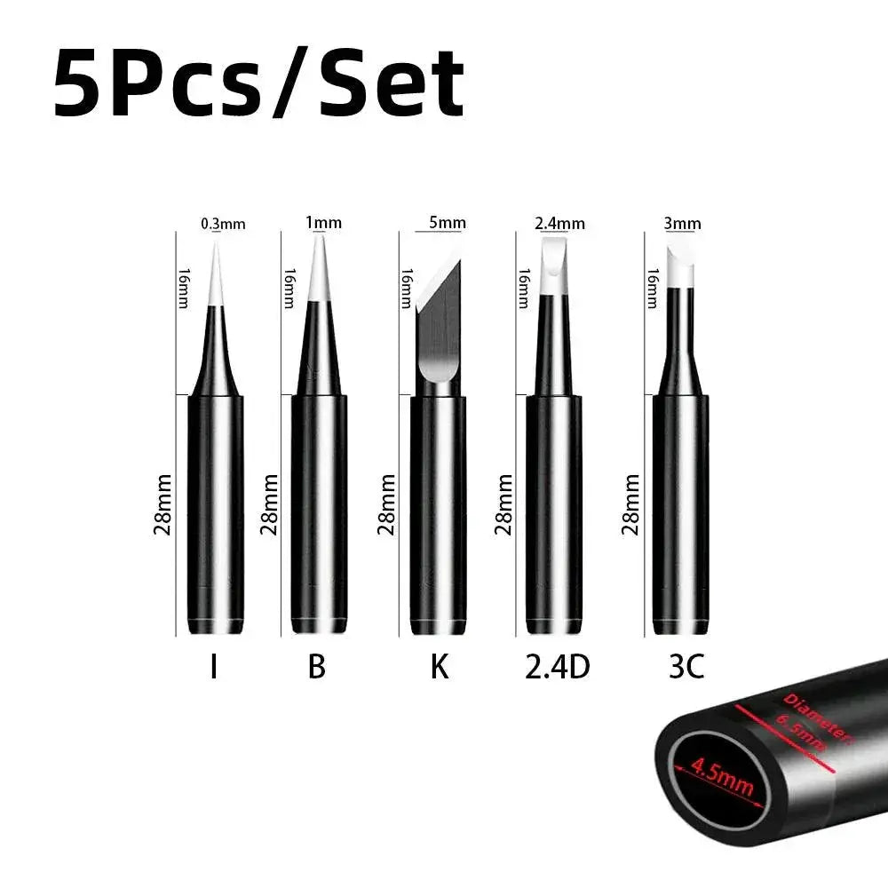 Pure Copper Soldering Iron Tips Set Upgrade Precision