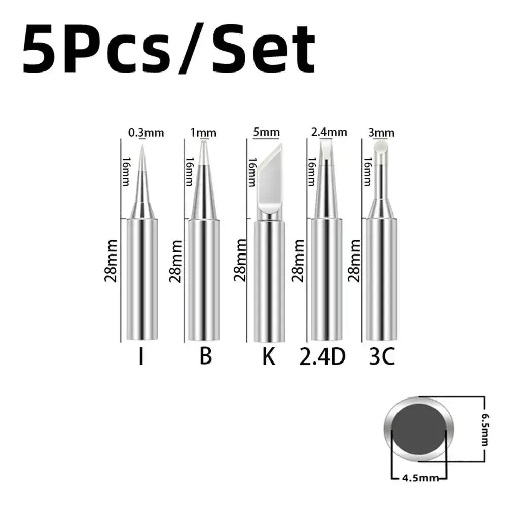 Pure Copper Soldering Iron Tips Set Upgrade Precision