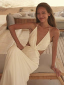 Pure Desire Deep V Halterneck Dress Summer Beach Essential