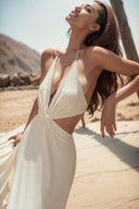 Pure Desire Deep V Halterneck Dress Summer Beach Essential