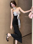 Pure Desire Halterneck Tube Dress Stylish Summer Elegance