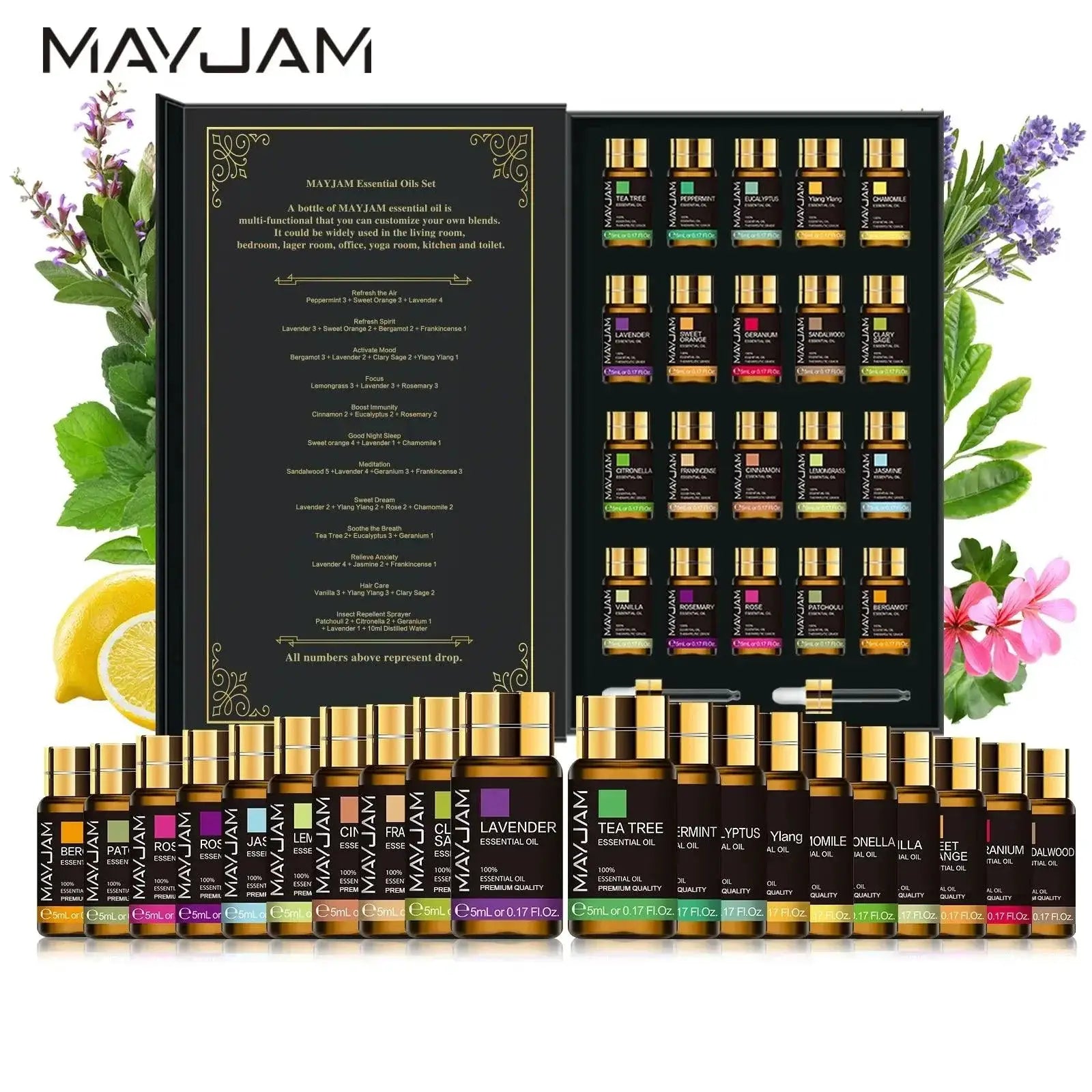 Pure Plant Extract Essential Oil Kit For Aromatherapy