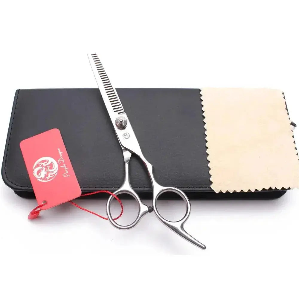 Purple Dragon Hair Cutting Shears Set Barber Scissors